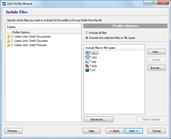 Include Files Filter