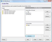Exclude Files Filter